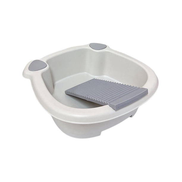Cubo De Lavado De Ropa, Tablero De Lavado A Mano Para Camisetas, Paño De Limpieza Para Exteriores, Gris