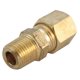 thumbnail image 1 of Conector ATC Latón 1/4 pulg. Compresión X 1/2 pulg. D MPT (paquete de 5), 1 of 1