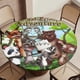 thumbnail image 5 of Amigos Animales theme Fitted Round Tablecloths Elastic Edged Table Covers Waterproof Table Cloth For Kitchen Holiday Party Tables Decor 120cm, 5 of 6