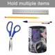 thumbnail image 5 of Diana-theme Cylinder Pen Holder Pencil Organizer with Flannel Lining PVC Leather Material Cardboard Base for study work 10*8CM, 5 of 6
