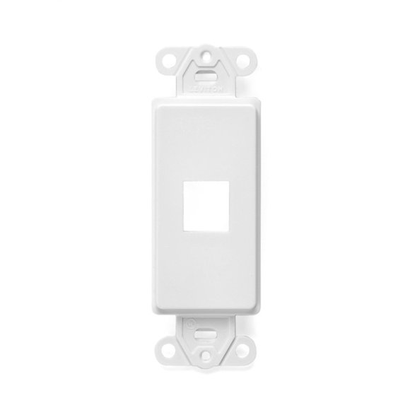 Inserto Decora Leviton 1 puerto 41641-W blanco