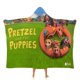 thumbnail image 1 of Pretzel y los Cachorros Manta Capa con Capucha Anti-Bolitas, Manta de Lana Ártica Suave, Manta Portátil de Felpa Ligera y Lujosa, Poncho para Siesta en Casa y Oficina, 100*130cm, 1 of 6