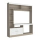 thumbnail image 1 of Estante Tv 52" 170,6X150X30,3 Cm Café Claro Y Blanco, 1 of 8