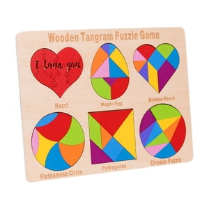 Bothyi - Juguetes Montessori 6 En 1, Rompecabezas De Aprendizaje Temprano, Regalo De Tallo, Juguete Tangram De 4 A 8 Años