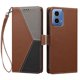 thumbnail image 3 of Funda Cartera para Motorola Moto G34 con Cierre Magnético, Tricolor, Marrón, 3 of 6