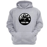Genérico - Polerón Canguro Pearl Jam Gris Claro Talla L Unisex