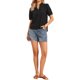 thumbnail image 2 of INSPIRE CHIC Blusas de Ojal para Mujer Verano Manga Corta Casual Cuello en V Camisas Huecas S Negro, 2 of 6