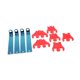thumbnail image 1 of Kit De Telar De Cable De Encendido De 4 Piezas 7 8 9 Mm Separadores Para Chevrolet SB BB Car Rojo, 1 of 5