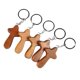 thumbnail image 1 of 5 Unids Bolsillos Cruz Llavero Llaveros De Regalo De Madera Para Oraciones Cristianas Unisex B, 1 of 5