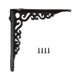 thumbnail image 3 of Soporte De Estante Decorativo De Dise?o Antiguo, Soporte De Esquina Negro, Soporte De Hierro Fundido, Estilo B, 3 of 5