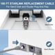 thumbnail image 4 of Cable MOOKEERF Starlink 46 m Cat6 Impermeable Gris, 4 of 9