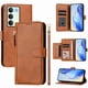 thumbnail image 2 of FOXDOCK Funda Tipo Cartera para Tecno Camon 40 Pro 4G Cuero PU con Cremallera y Correa de Muñeca, Ranuras para Tarjetas, Soporte Plegable, Cierre Magnético, 2 of 5