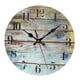 thumbnail image 2 of Reloj de pared de madera moderno, relojes silenciosos que no hacen tictac, relojes colgantes rústicos decorativos de madera para cocina, decoraciones Multicolor, 2 of 5