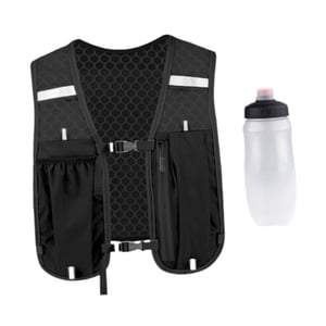 Ioensy - Chaleco De Hidratación Para Correr, Mochila Para Corredores, Transpirable, Para Trotar, Andar Al Aire Libre, Color Negro