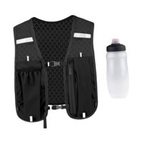 Ioensy - Chaleco De Hidratación Para Correr, Mochila Para Corredores, Transpirable, Para Trotar, Andar Al Aire Libre, Color Negro