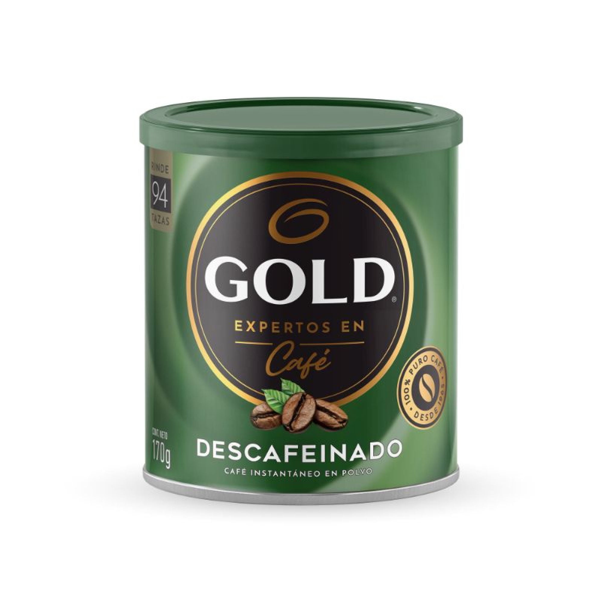 Café En Polvo Descafeinado Tarro 170 gr Gold