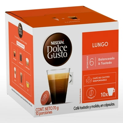 Café Instantáneo Lungo 10 Tazas 70 G Nescafé Dolce Gusto