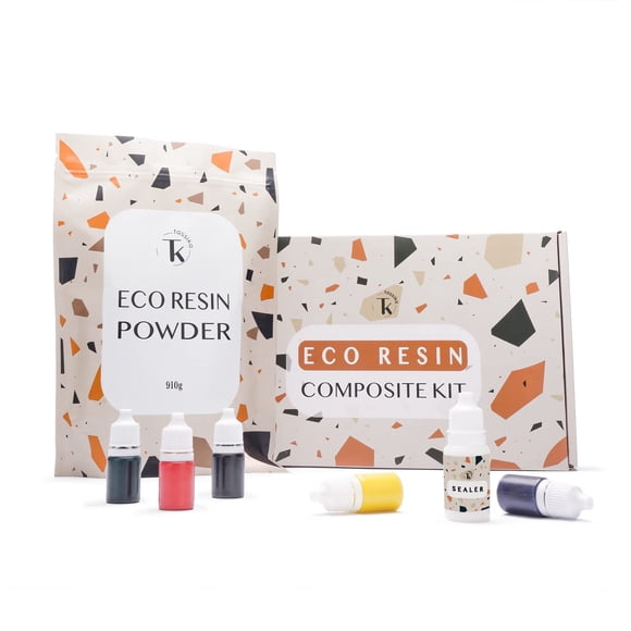 Kit de Resina Eco Tassika para Principiantes 900 g, Kit de Resina Terrazzo, Kit de Recarga
