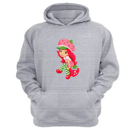 Genérico - Polerón Canguro Frutillita Gris Claro Talla M Unisex