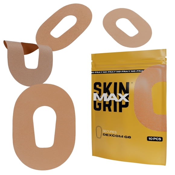 Parches adhesivos Skin Grip MAX para Dexcom G6 CGM, paquete de 10