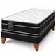 thumbnail image 3 of Base de Cama de 1 Plazas + Colchon Mery Desing 2 Pilow - Negro, 3 of 6
