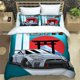 thumbnail image 1 of v2576 Bed Sheets Sports car bedding set car theme duvet cover pillowcase, suitable for children, adults, men, home room bedroom decoration 3-Piece Bedding Set (1 Duvet Cover + 2 Pillow Shams) Bed Shee, 1 of 5