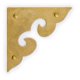 thumbnail image 1 of Placas de esquina de latón 45 mm – Pack de 2 – Hardware Philosophy, 1 of 5