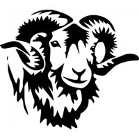 Rienda Libre Graphics - Decomural Ram Sheep Farm Animals Ws-32682