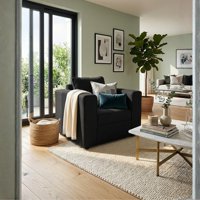 Construcsofa - Butaca Aurelia Tela Negro