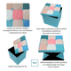 thumbnail image 3 of Puff Baúl Plegable Organizador38x38 Tela Mix Rosado, 3 of 3