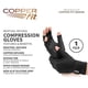 thumbnail image 4 of Guantes de compresión Copper Fit ICE con infusión de mentol negro, 4 of 6
