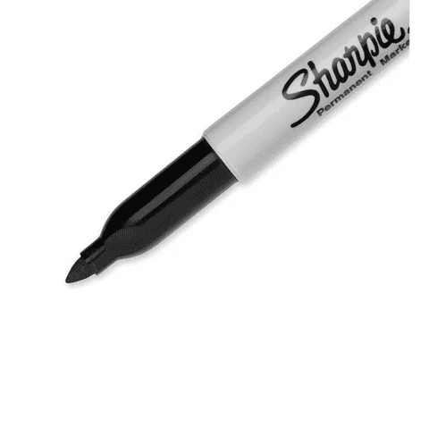 Genérico - Caja De Marcadores Sharpie X12, Negro Permanente