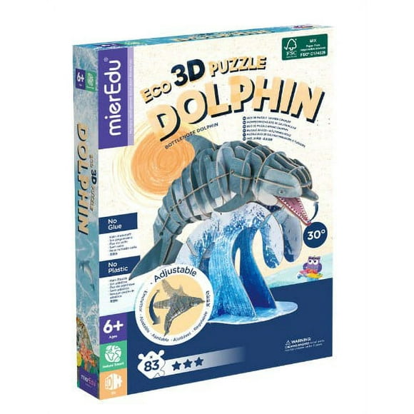 Eco 3d Puzzle Dolphin 83 Piezas