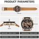 thumbnail image 2 of Reloj Hombre Cronógrafo 45mm Cuarzo Cuero Impermeable, 2 of 3