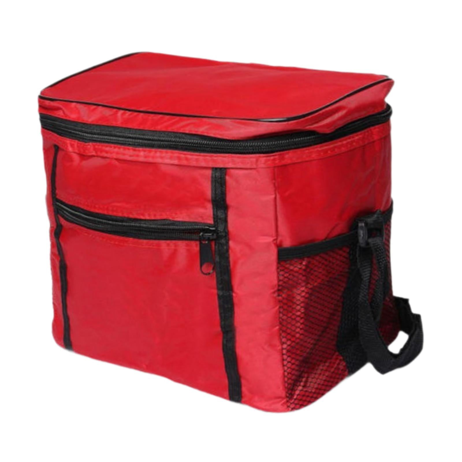 Magideal - Bolsa Enfriadora De Alimentos, Bolsa Térmica Para Alimentos Fríos Y Calientes, Bolsa Para Comestibles, Bolsa Aislante Portátil Para Pasteles, Bolsa De Rojo