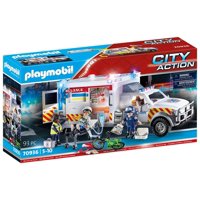 Vehículos De Rescate Playmobil: Ambulancia Con Luces Y Sonido