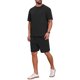 thumbnail image 2 of INSPIRE CHIC Conjunto de 2 Piezas para Hombre: Camiseta de Cuello Redondo con Textura Casual y Pantalones Cortos 4XL Negro, 2 of 6