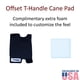thumbnail image 4 of Funda de espuma Cane Pad Crutcheze Premium con mango en T, color negro, 4 of 8