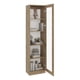 thumbnail image 3 of Mueble Vitrina 1 Puerta Vidrio Home 180,6x45x31,3 Cm Macadamia y Blanco, 3 of 4