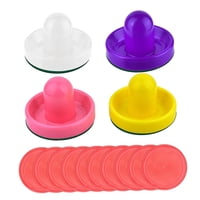 Magideal - Deslizadores Y Discos De Air Hockey Deslizadores Y Discos De Air Hockey Base De Fieltro Verde De 96 Mm Discos De Air Hockey De 2,5 Pulgadas Para Mesas Estilo C