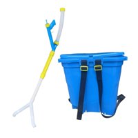 Magideal - Esparcidor De Fertilizante Manual De 25L, Mango Cómodo, Esparcidor De Fertilizante Multifunción, Pulverización De Fertilizante Para Árboles Frutales, Doble Puerto