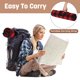 thumbnail image 3 of Manta de exterior Tirrinia Red Plaid impermeable con forro polar, 3 of 7