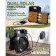 thumbnail image 4 of Ventilador solar para camping Maraiss de 22000 mAh con luz LED de 5 velocidades, 4 of 7