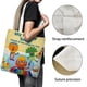 thumbnail image 3 of Noodle & Pals Bolso de tela con estampado de lienzo para mujer, bolsa de compras reutilizable y estética, con cremallera interior, regalo para mujer, 35 × 40 cm., 3 of 6