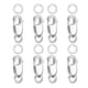 thumbnail image 1 of 8 Uds. Cierre De Pinza De Langosta Cadena Extendida Accesorios De Adornos De Acero Inoxidable Plata, 1 of 5