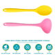 thumbnail image 3 of Juego de 2 utensilios de cocina de silicona antiadherentes, resistentes al calor y saludables., 3 of 5