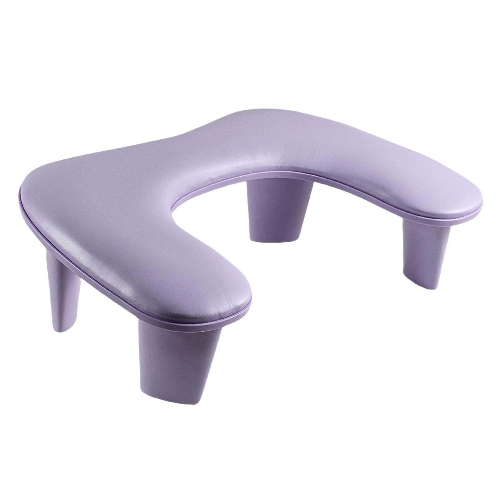 Ioensy - Reposabrazos En Forma De U Soporte Para Reposabrazos De Manicura Reposabrazos Para El Hogar Nails Tech Violeta