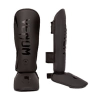 Canilleras Venum Challenger Para Niños Negras Talle S