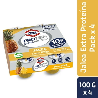 Jalea Lonco Protein Piña Pack 4X100G 400 G Loncoleche
