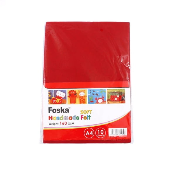Fieltro para manualidades A4 160g 10 colores HM5002 FOSKA
